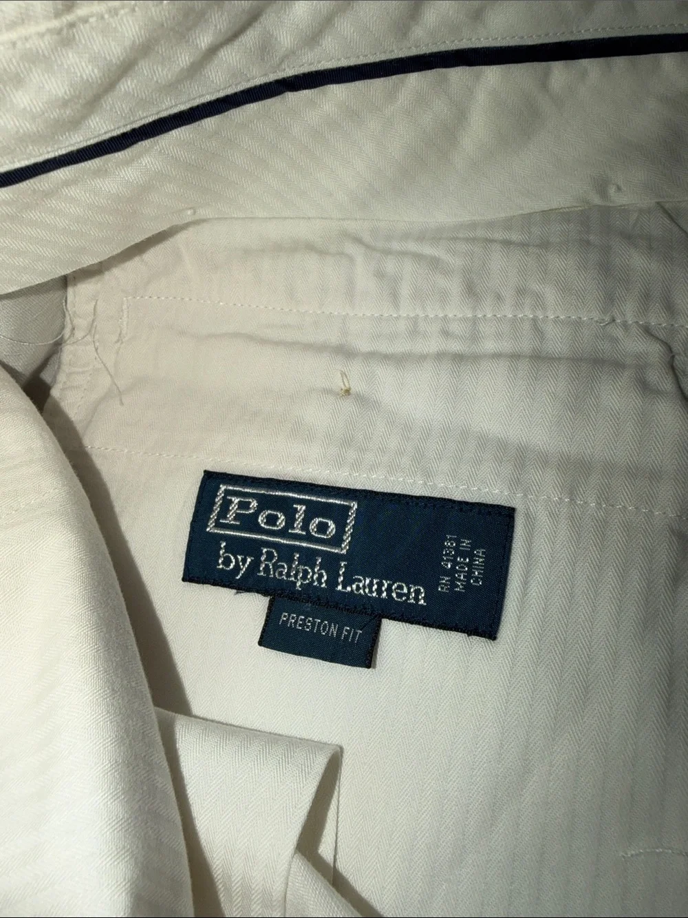 Polo by Ralph Lauren White Flat-Front Men's Shorts Linen